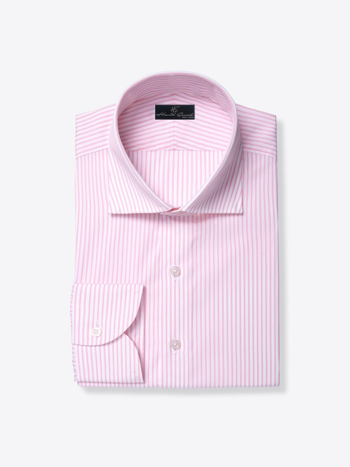 The Stanton 120s Broadcloth Dress Shirt pink stripe (shirt)