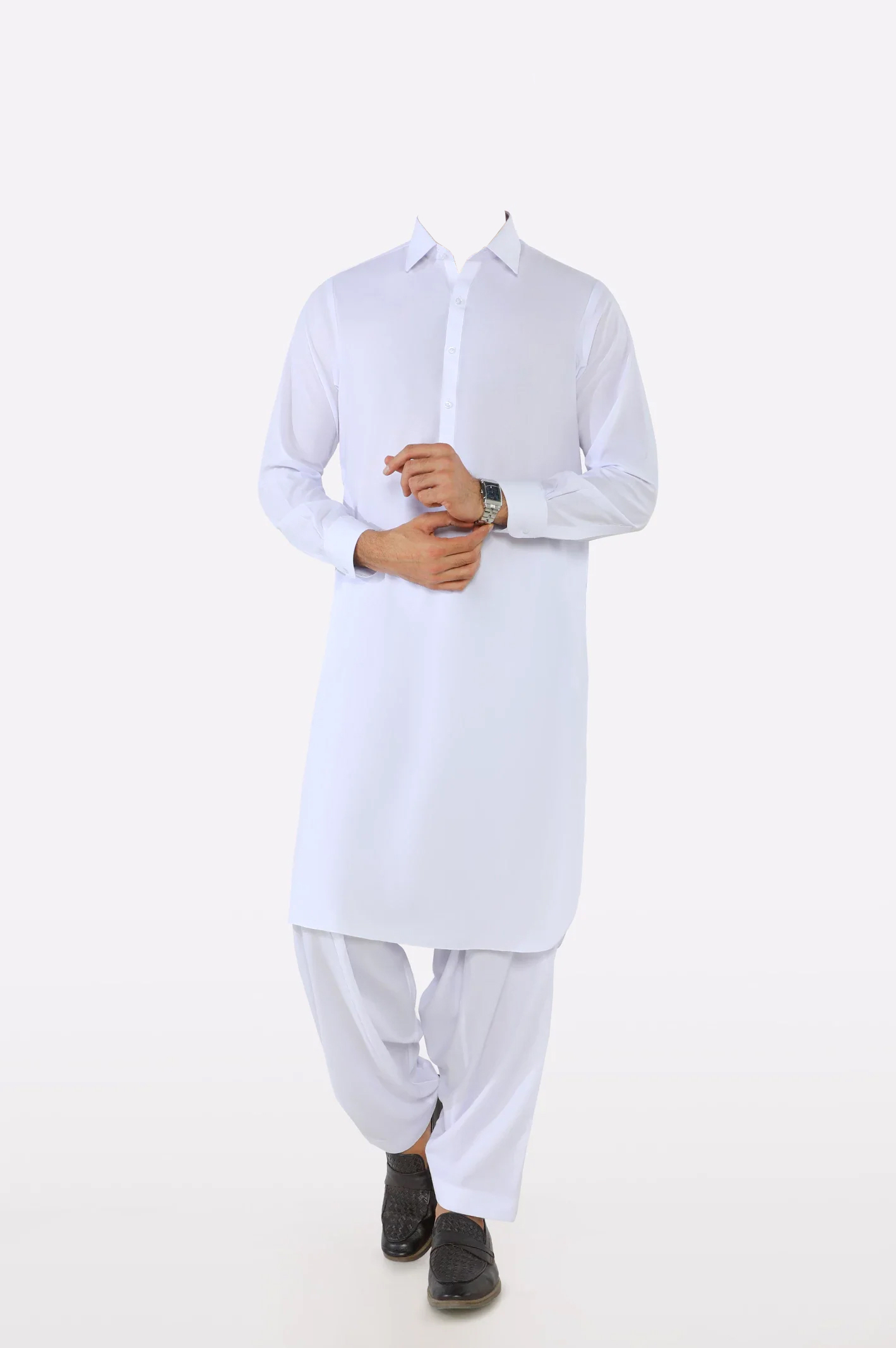 White Wash & Wear Shalwar Kameez full